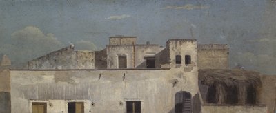 Rooftops in Naples, 18th century by Thomas Jones